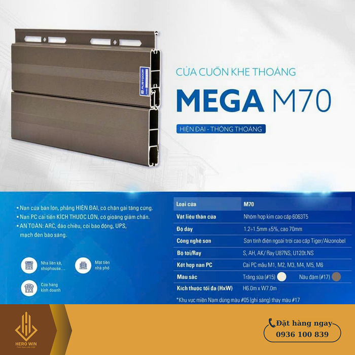 Cửa cuốn AUSTDOOR MEGA M70