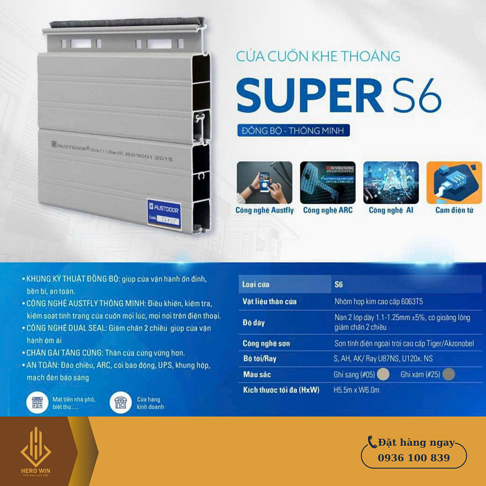 Cửa cuốn AUSTDOOR SUPER S6